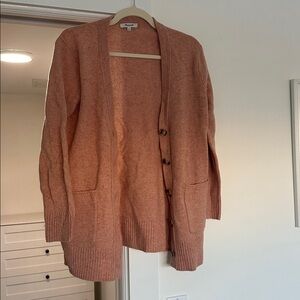 Madewell cozy boyfriend Merino wool button down cardigan size XS